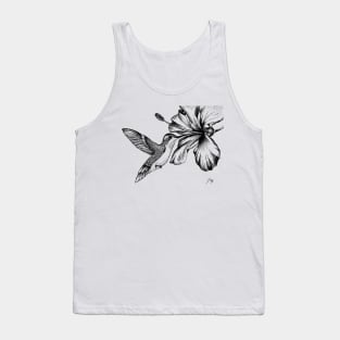 Hummingbird & Hibiscus Tank Top